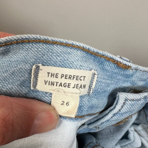Madewell The Perfect Vintage Jean 26 Fitzgerald Light Wash High Rise Blue Denim - Picture 4 of 11